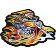 "Ride It Like You Stole It" Skeleton Biker Vest Patch