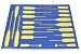 Foam Tool Organizer for 20 Craftsman Professional Screwdrivers, Blue and Yellow Foam Tool Organizer for 20 Craftsman Professional Screwdrivers, Blue and Yellow