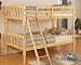Twin Size Bunk Bed Cottage Style in Natural Finish Twin Size Bunk Bed Cottage Style in Natural Finish