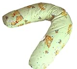 Stillkissen Giraffe gr&Atilde;&frac14;n - Lagerungskissen Entspannungskissen - 100% Baumwolle