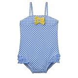 Circo Blue IG 1pc Gingham Bows Swimsuit - 12M