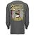 Checkered Flag Official NASCAR Long Sleeve 2015 Sprint Cup Series Schedule T-Shirt-Charcoal Grey