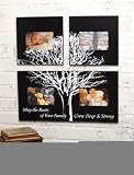 Set of 3 Family/Tree Black Photo Frame - Lodge