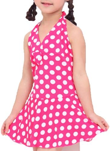 Children's Lovely Wave Point One Piece Swimwear Bikini