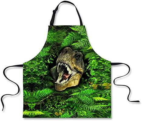 Pixel Apron - Funny NEW dinosaur Personalized Creative Apron Kitchen Cooking Restaurant