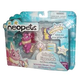 Neopets Collector Figure Pack series 1 : Faerie Wocky and Mazzew