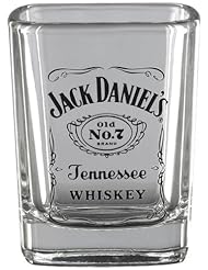 Kitchen: Jack Daniels Licensed Barware Label Logo Shot Glass - Henry Cornell and Associates