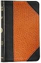 ESV Compact Bible, Trutone, Black/Ostrich, Portfolio Design, Red Letter Text
