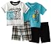 Babyworks Baby-Boys Newborn 4 Piece Short Set, Black, 6-9 Months