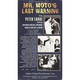 Mr Moto's Last Warning [VHS]
