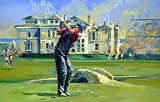 Tiger Woods -Victory at the British Open- 27x45 Autographed Giclee