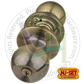 Click here to buy NUSET Dana Series Keyed Alike Entry Door Lock (Antique Brass) by NUSET.