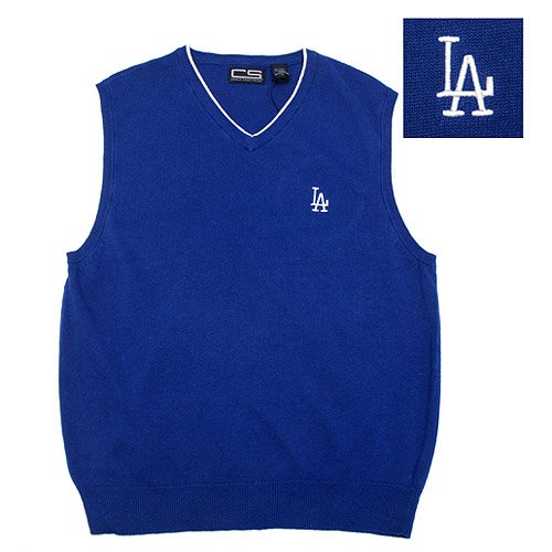 Los Angeles Dodgers Tipped Sweater Vest by Vesi