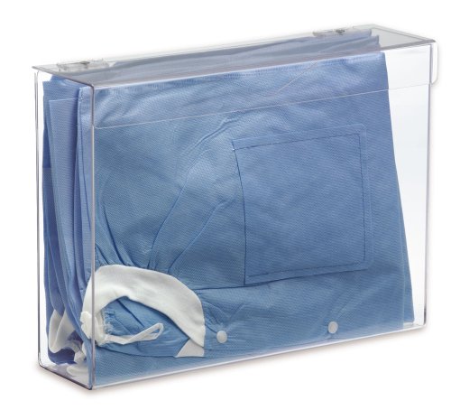 Clearform ML4627 Clear PETG Apparel Dispenser, Pre-Drilled for Wall Mounting