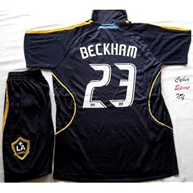 LA Galaxy BECKHAM Youth Large Age 10 Soccer Jersey Away