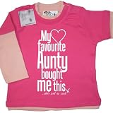Dirty Fingers - My Favourite Aunty bought me this... She's just so cool! - Baby Clothing, Layered Skater Top, Hot Pink & Pale Pink, 3/6 months