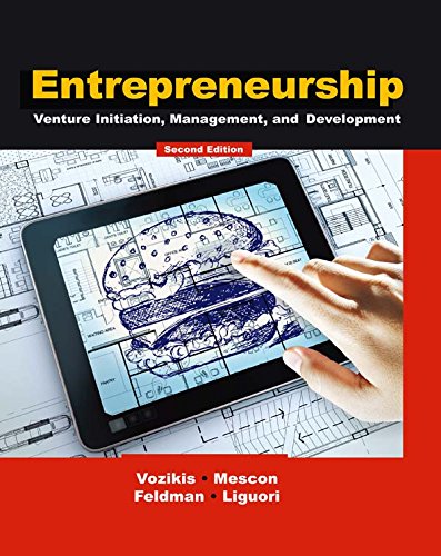 Entrepreneurship: Venture Initiation, Management and Development