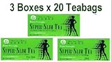 Super Slim Tea Extra Strength - 3 x 20 Tea Bags (with Hibiscus, Ginseng, Product of US, For Weight Control)