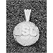 LogoArt Ohio State Buckeyes Sterling Silver Basketball Pendant
