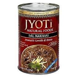 Jyoti Natural Foods Dal Makhani, Aromatic Lentils and Beans, 425 gram Cans,  (Pack of 12)