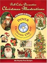 Full-Color Decorative Christmas Illustrations CD-ROM and Book (Dover Full-Color Electronic Design)