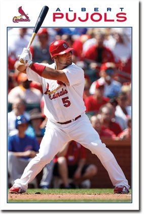 (22x34) St. Louis Cardinals (Albert Pujols with Bat) Sports Poster Print