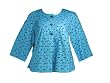 JM Collection Pattern Swing Jacket Peacock Floray 16