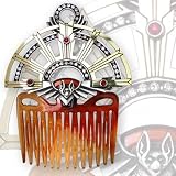 Chrysler Bat Deco Style Hair Comb by Alchemy Gothic