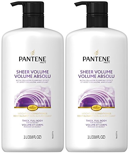 Pantene Pro-V Fine Hair Volume Conditioner, 33.8 oz, 2 pk