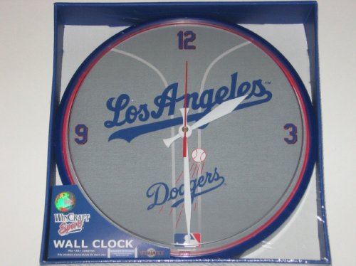 LOS ANGELES DODGERS 12 Team Colors & Logo Round WALL CLOCK