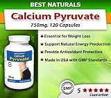 Best Naturals Calcium Pyruvate, 750 Mg, 120 Veggie Capsule