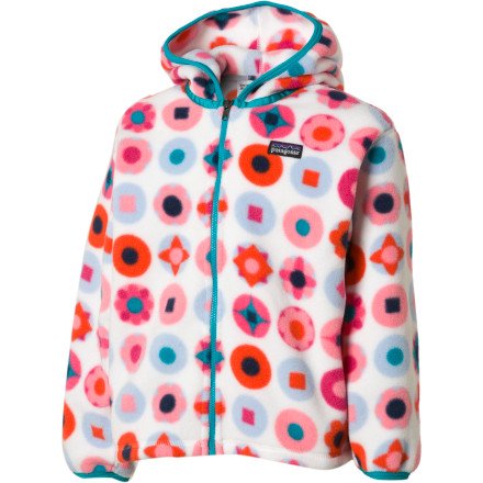 Patagonia Synchilla Cardigan Jacket Snowflake Pearl 4T -Kids