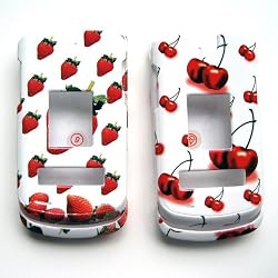 LG Verizon VX8600 AX8600 Faceplate Hard Covers Strawberries and Cherries (2 for 1)