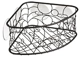 InterDesign Twigz Suction Corner Basket, Bronze