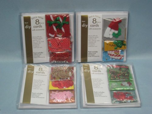 Diy Xmas Card Kit (XA0385) MTGL 4 per pack