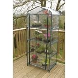 from GreatGardensOnline GreatGardensOnline 4 Tier Mini Greenhouse with PVC Cover GGOMINIG3