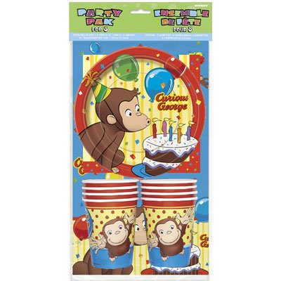 Read About Curious George Party Pack for 8