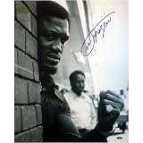 Joe Frazier Autographed Looking Around Corner 16x20 Photograph