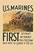 Art Poster, U.S. Marines - First to fight in France for Freedom - 18.75 x 27.5