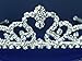SC Bridal Tiara,Princess Gold Tiara With Crystal Flower 1053Ga