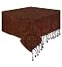 Hand Woven Elegant Jacquard 55% Cotton / 45% Rayon Tablecloth 60 x 60 Inches