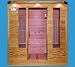 Product Description:Our saunas are all top of the line infrared saunas with new radiant heat Green Wave Technology and include Chromo (light) Therapy. Whether you want to relax alone or with someone, Sun Life Saunas has different size saunas to meet your needs. Our infrared carbon flex heaters produce radiant energy which is the same as the heat from the sun, only without the harmful UV rays. This specific carbon heater is made up of approximately 20 organic minerals and elements, creating infrared waves that heat your body directly and more efficiently, instead of just the air around you. Sun Life Saunas infrared heat is a soothing, luxurious heat. Our back, leg and floor heating panels allow your feet and legs to feel what the rest of your body feels. Our beautiful saunas are wrapped in high quality hemlock or cedar (optional) wood with gorgeous glass doors and windows, providing you with a chic look and non-claustrophobic feeling. Sun Life Saunas are designed with an EZ Lock System without the use of unsightly clips and locks. We include inside and outside easy to use Soft Touch Controls so you dont have to get out of your relaxing sauna session. The luxury lights package on and around your Sun Life Sauna will set the mood and the tone for your session. While relaxing in your sauna, choose from 7 different light options and enjoy the many health benefits of Chromo-therapy. Also, while relaxing in your Sun Life Sauna, you can read a magazine, listen to the radio or your favorite CD. Need a quick, cool breeze while relaxing in your sauna? Simply reach up and open the conveniently placed adjustable vent.