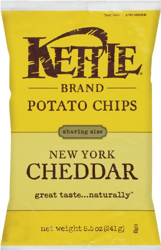 Kettle brand potato chips, new york cheddar, 8.5-ounce …
