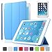 BESDATA Ultra Thin Magnetic Smart Cover [Auto Wake/Sleep Function]& Translucent Back Case for 2013 iPad Air + Screen Protector + Cleaning Cloth + Stylus (Sky Blue)
