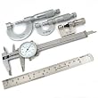 6" Stainless Rule & Dial Caliper w/ Micrometer Tool Set