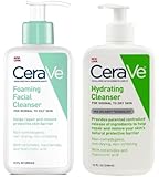 CeraVe Foaming Facial and Hydrating Cleanser, 24 Fluid Ounce