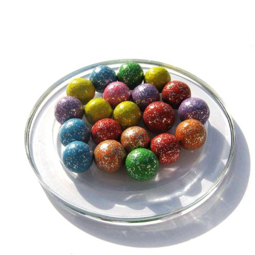 Imagen principal de 15 Canicas PAILLETTES - Canica de Arcilla - 16 mm