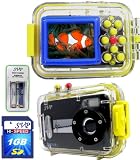SVP Acqua DC-1231Bk 12MP Max. Digital Still Camera with waterproof case (1GB High Speed SD Card & AAA Rechargeable Set Included)