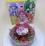★スマイルプリキュア!・キャラデコ・チョコ生クリーム苺デコレーションケーキ5号スライス苺2段サンド(バースデーオーナメント・キャンドル6本付き) プリキュア