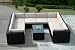 Outdoor Patio Wicker Furniture 9pcs All Weather Elegant Couch Set (Free Shipping)